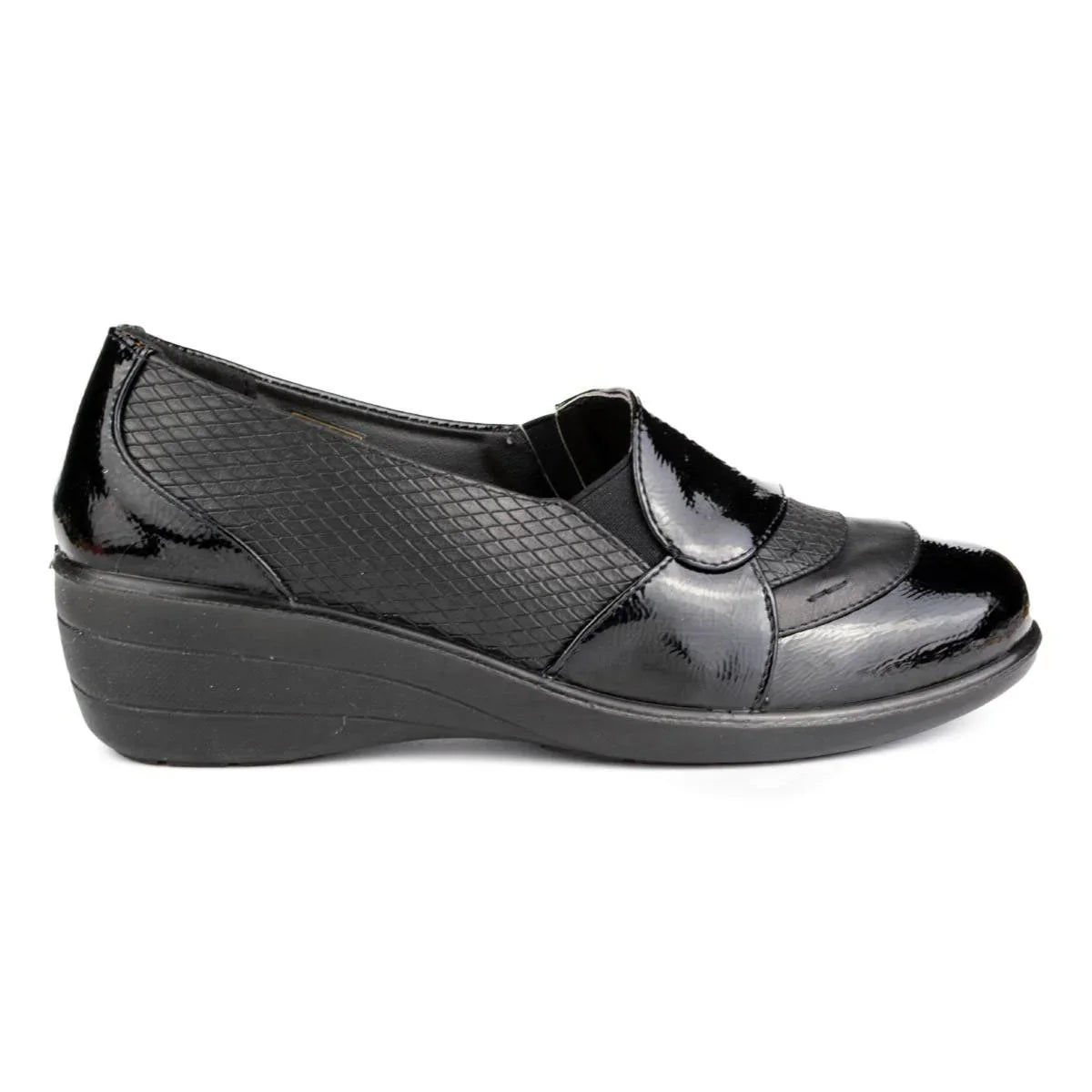 Womens Comfortable Shoe black Slip On Womens Comfortable Shoe black Slip On