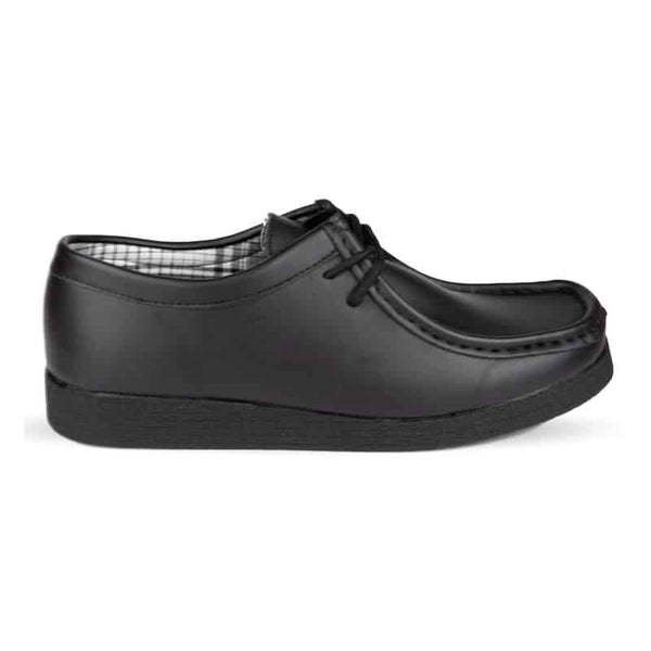 Mens Black Lace Up Casual Shoe