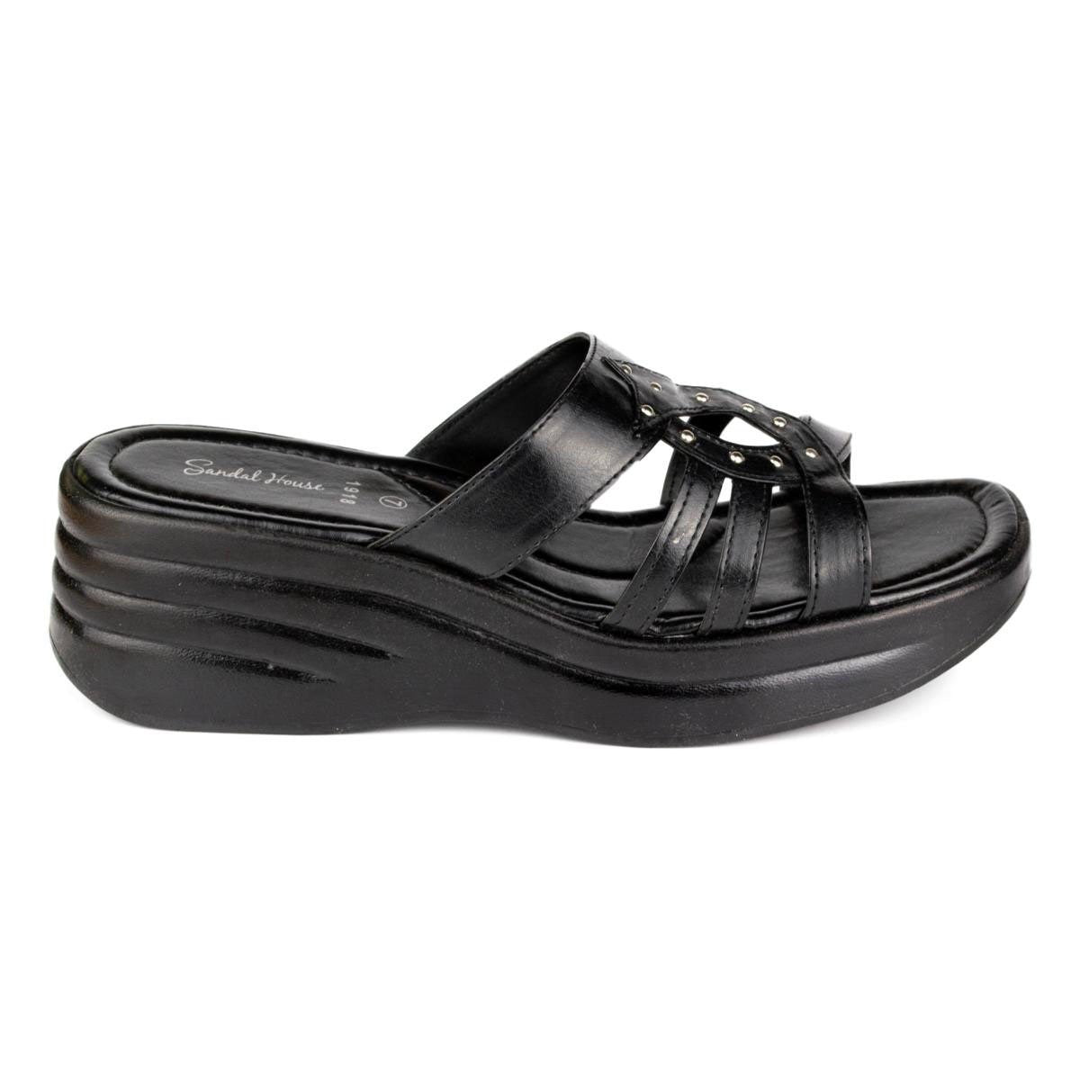 Womens Medium Slide Wedge - Watney Shoes 