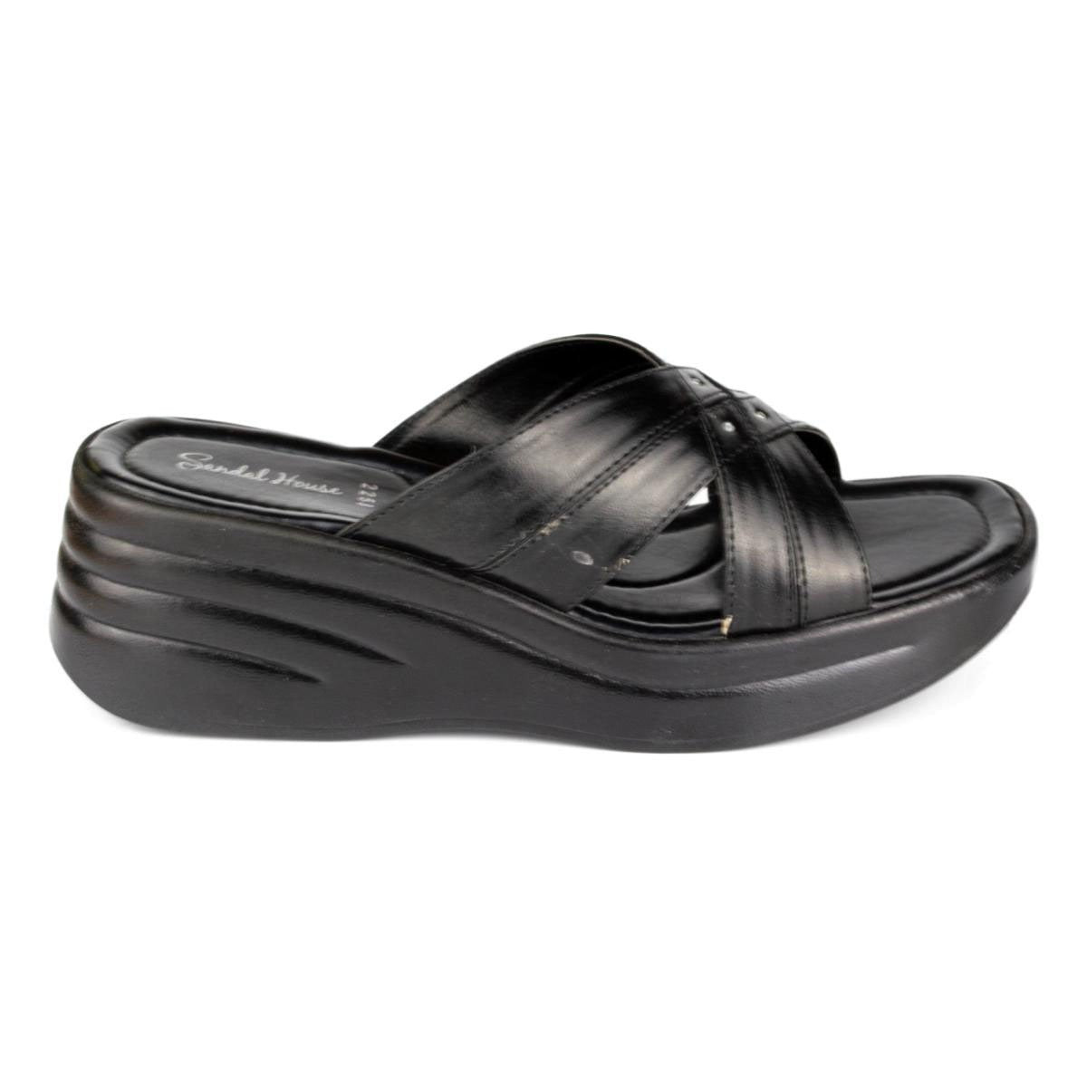 Sandal Slide On Casual Black - Watney Shoes 