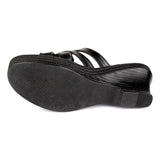 Womens Black Slide Comfortable Sandal - Watney Shoes 