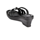 Sandal Slide On All Black - Watney Shoes 