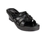 Sandal Slide On All Black - Watney Shoes 