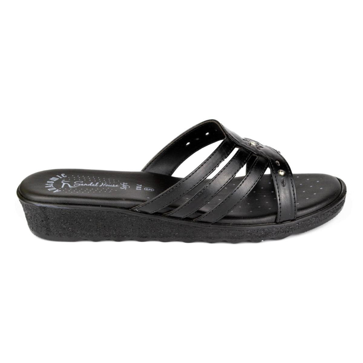 Womens Low Wedge Casual Sandal - Watney Shoes 