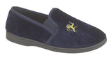 Boys Navy Blue Twin Gusset Slipper