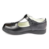 Girls Black T-Bar Shoe Fasten - Watney Shoes 