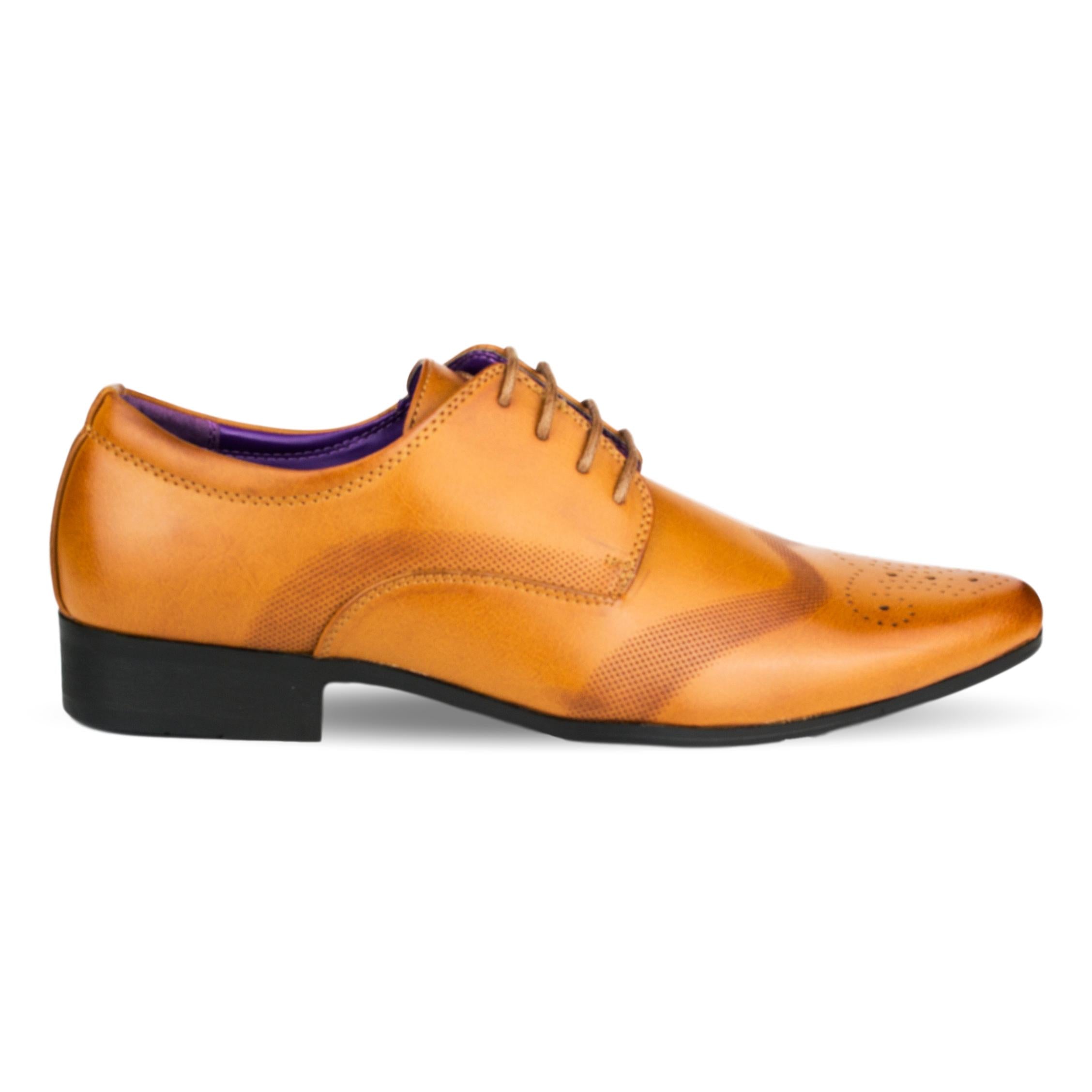 Mens Tan Lace Up Formal Shoe - Watney Shoes 