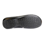 Womens Black & Gold Comfort Sandal - Watney Shoes 