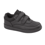 Boys Trainer with Touch Fasten in Black