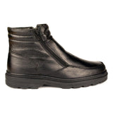 Mens Black Twin Zip Up Boot - Watney Shoes 