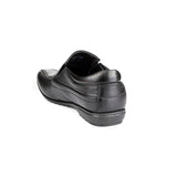 Mens Slip On Flat Shoe in Black - Watney Shoes 