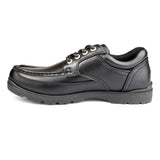 Mens Boat Lace Up Casual Shoe Black - Watney Shoes 