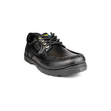 Mens Boat Lace Up Casual Shoe Black - Watney Shoes 