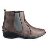 Womens Grey Zip Up Chelsea Boot - Watney Shoes 