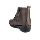 Womens Grey Zip Up Chelsea Boot - Watney Shoes 