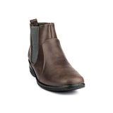 Womens Grey Zip Up Chelsea Boot - Watney Shoes 