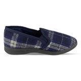 Mens Navy Full Slipper - Watney Shoes 