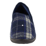 Mens Navy Full Slipper - Watney Shoes 