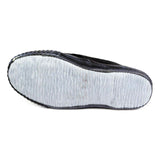 Kids Black Fasten Strap Plimsoll - Watney Shoes 