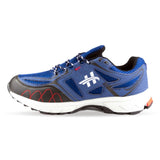 Men's Blue Lightweight Comfort Trainers - Watney Shoes 