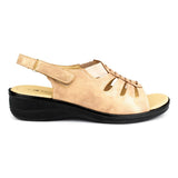 Womens Bronze Comfort Sandal - Watney Shoes 