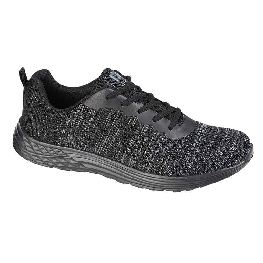 Mens Grey Lightweight Trainer Lace Up