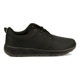 Mens Lace Up Lightweight Trainers in Black