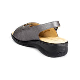 Womens Grey Comfort Sandal - Watney Shoes 