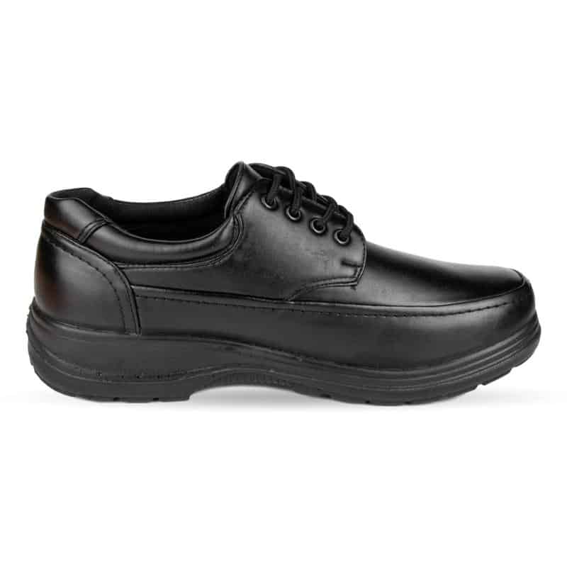 Mens Black Lace Up Casual Shoe - Watney Shoes 