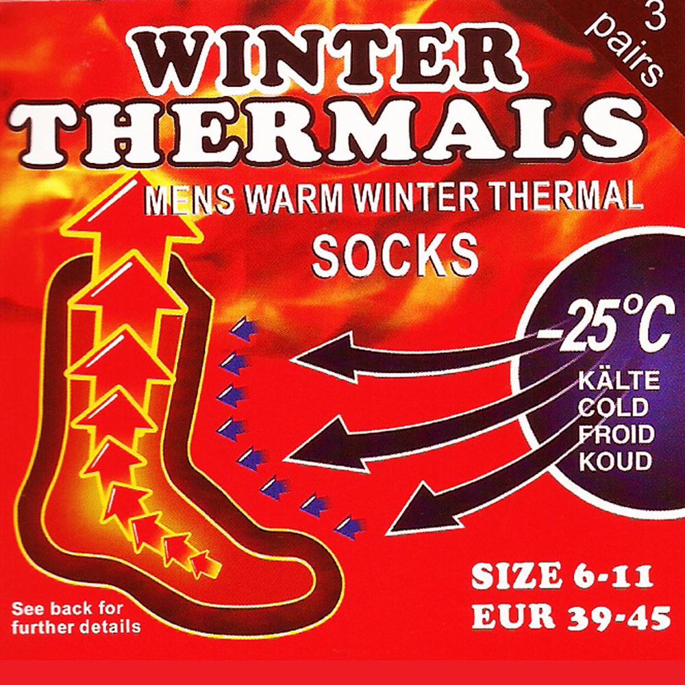 Mens Thermal Socks Black - Watney Shoes 