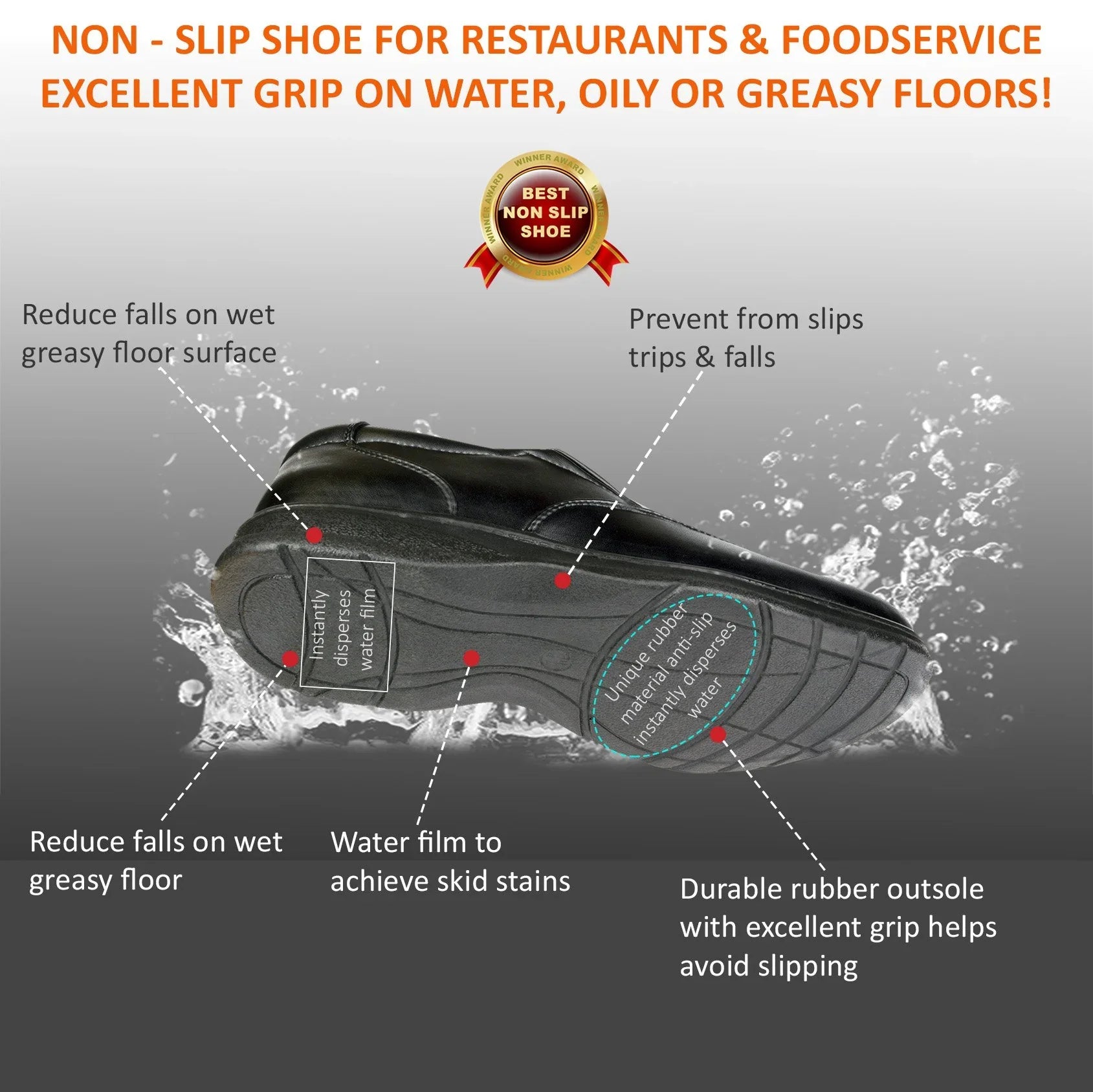 Chef Non Slip Work Shoes for Restaurants Chef Non Slip Work Shoes for Restaurants