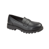Girls Loafer shoes in Black Slip on