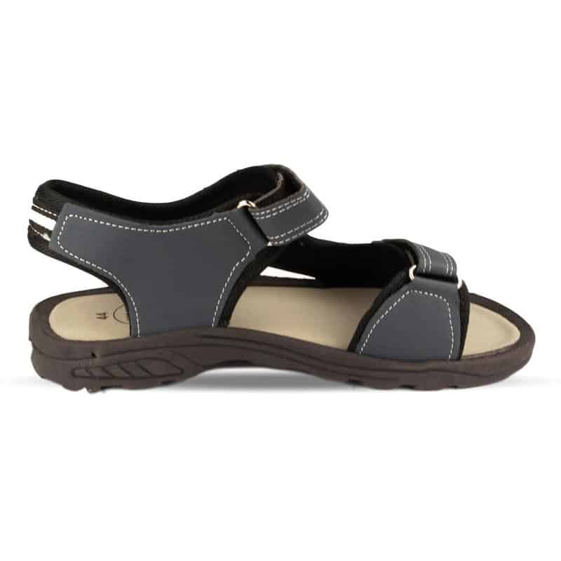Mens Navy Touch Fasten Sandal - Watney Shoes 
