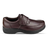 Mens Black Fastening Strap Shoe - Watney Shoes 