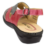Womens Burgundy Comfort Sandal - Watney Shoes 