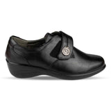 Womens Comfort Shoe Black Touch Fasten