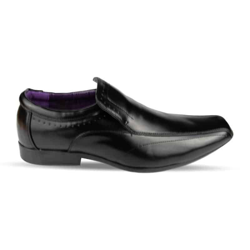 Mens Black Slip on Formal Shoe - Watney Shoes 