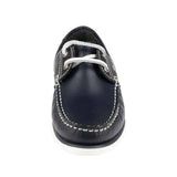 Mens Casual Lace Up Boat Shoe In Navy - Watney Shoes 