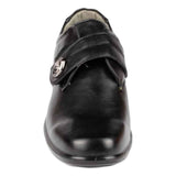 Womens Comfort Shoe Black Touch Fasten - Watney Shoes 
