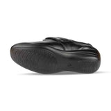 Womens Comfort Shoe Black Touch Fasten - Watney Shoes 