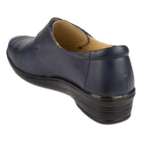 Womens Comfort Shoe Blue Touch Fasten - Watney Shoes 