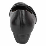Womens Black Wedge Shoe - Watney Shoes 