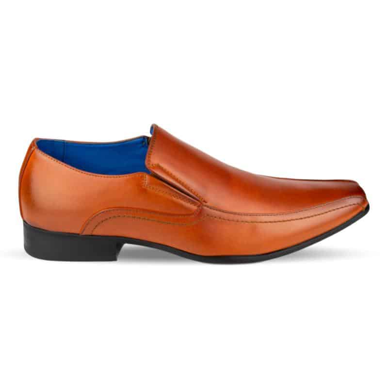 Mens Brown Slip On Smart Shoe - Watney Shoes 