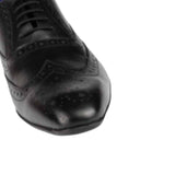 Mens Black Brogue Oxford Shoe - Watney Shoes 