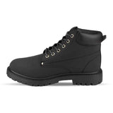 Men's Black Boot Padded Collar - Watney Shoes 