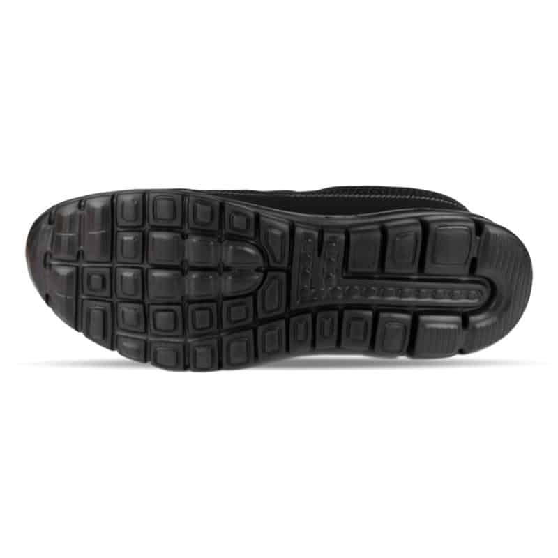 Boys Black Memory Foam Lightweight Trainer - Watney Shoes 