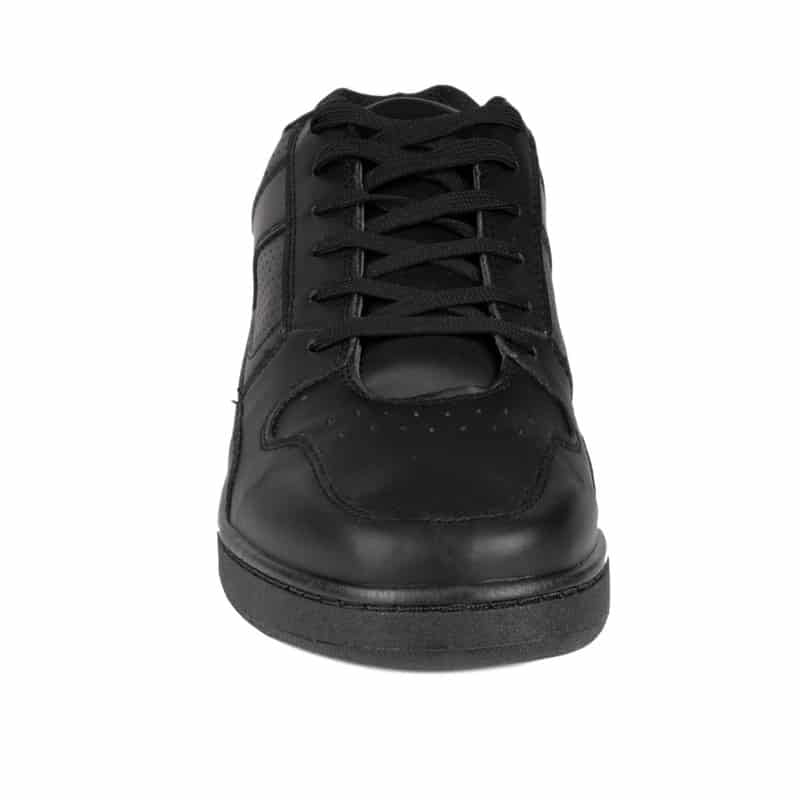 Men's Black Lace Up Casual Trainer - Watney Shoes 