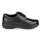 Mens Black Lace Up Comfort Shoe