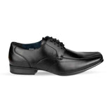 Mens Lace Up Formal Shoe In Black - Watney Shoes 