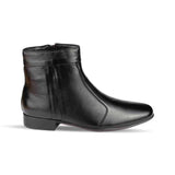 Mens Black Zip Up Ankle Boot - Watney Shoes 